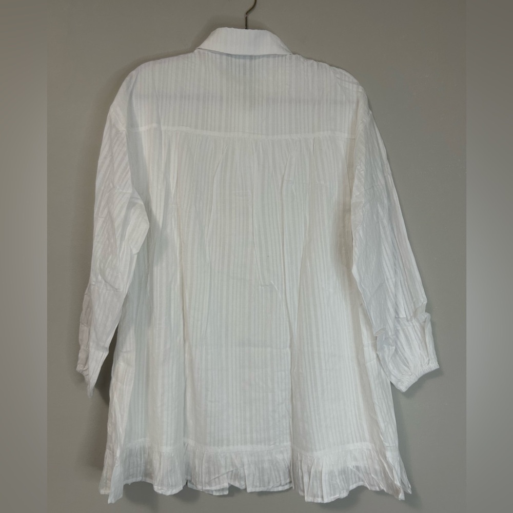 NWT Lumiere White Tiered Ruffled Mini Dress, Size S - Picture 11 of 11